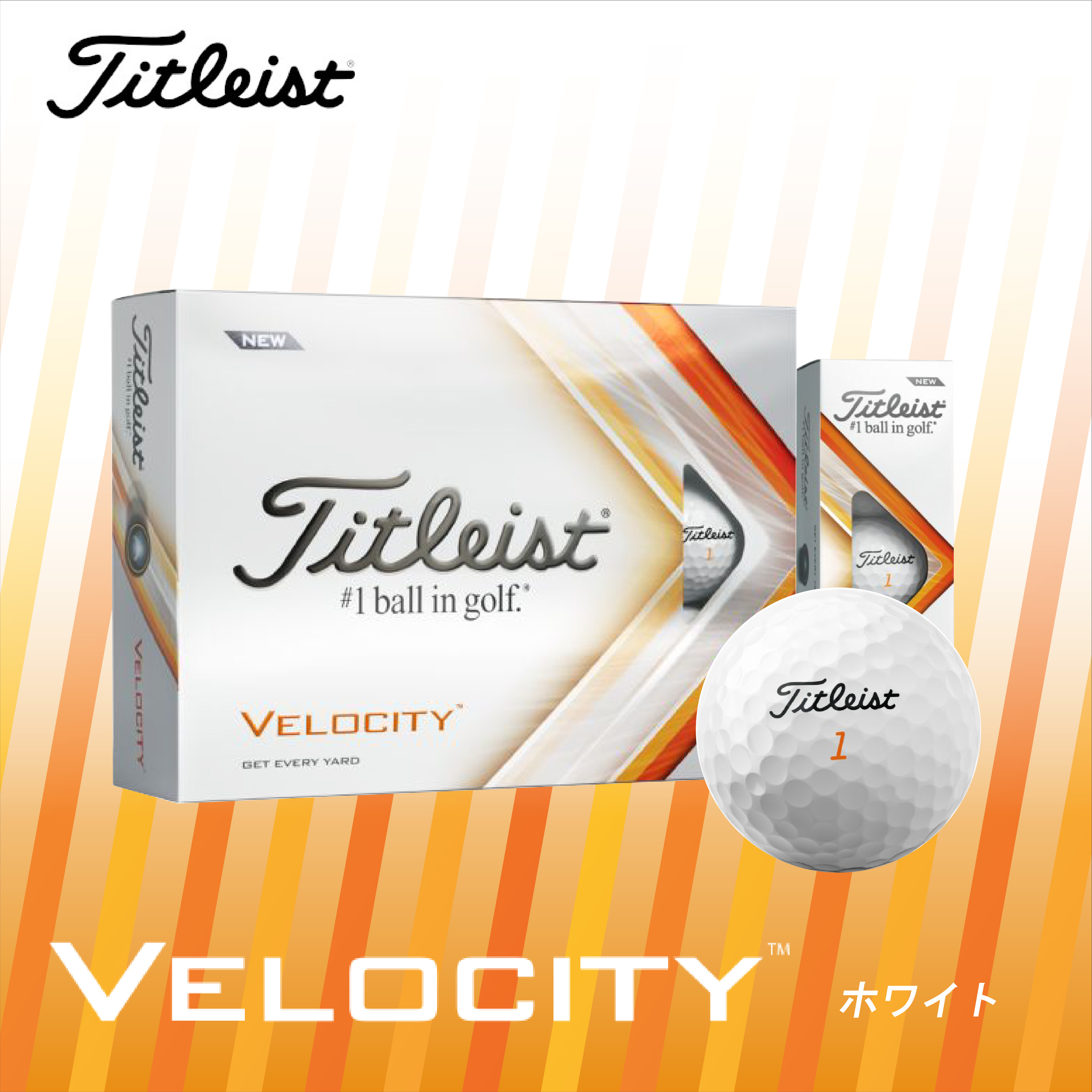 ゴルフボール Titleist VELOCITY ベロシティ 2022モデル