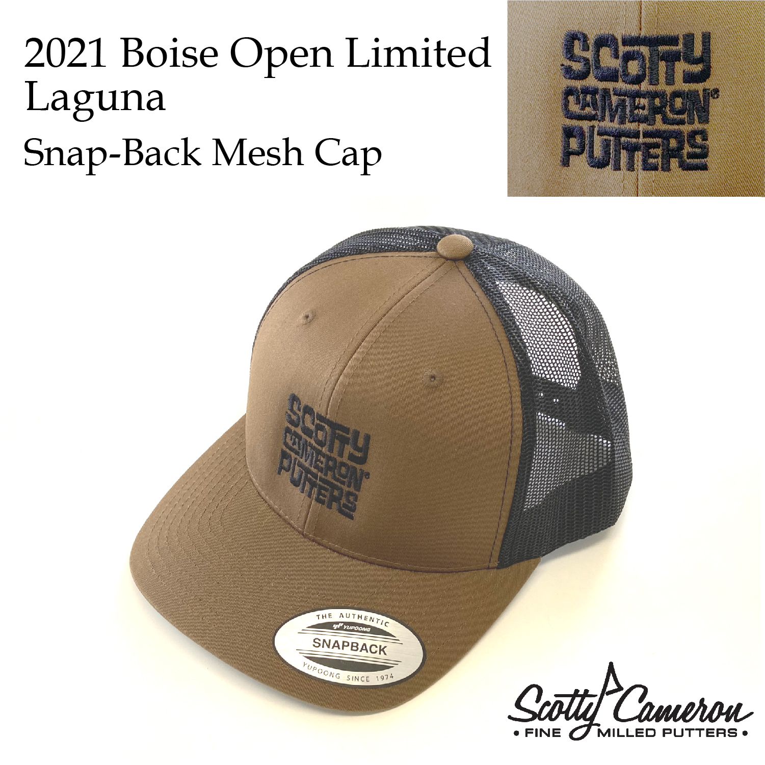 Scotty Cameron 2021 Boise Open Limited SC Laguna Snap-Back Mesh Cap