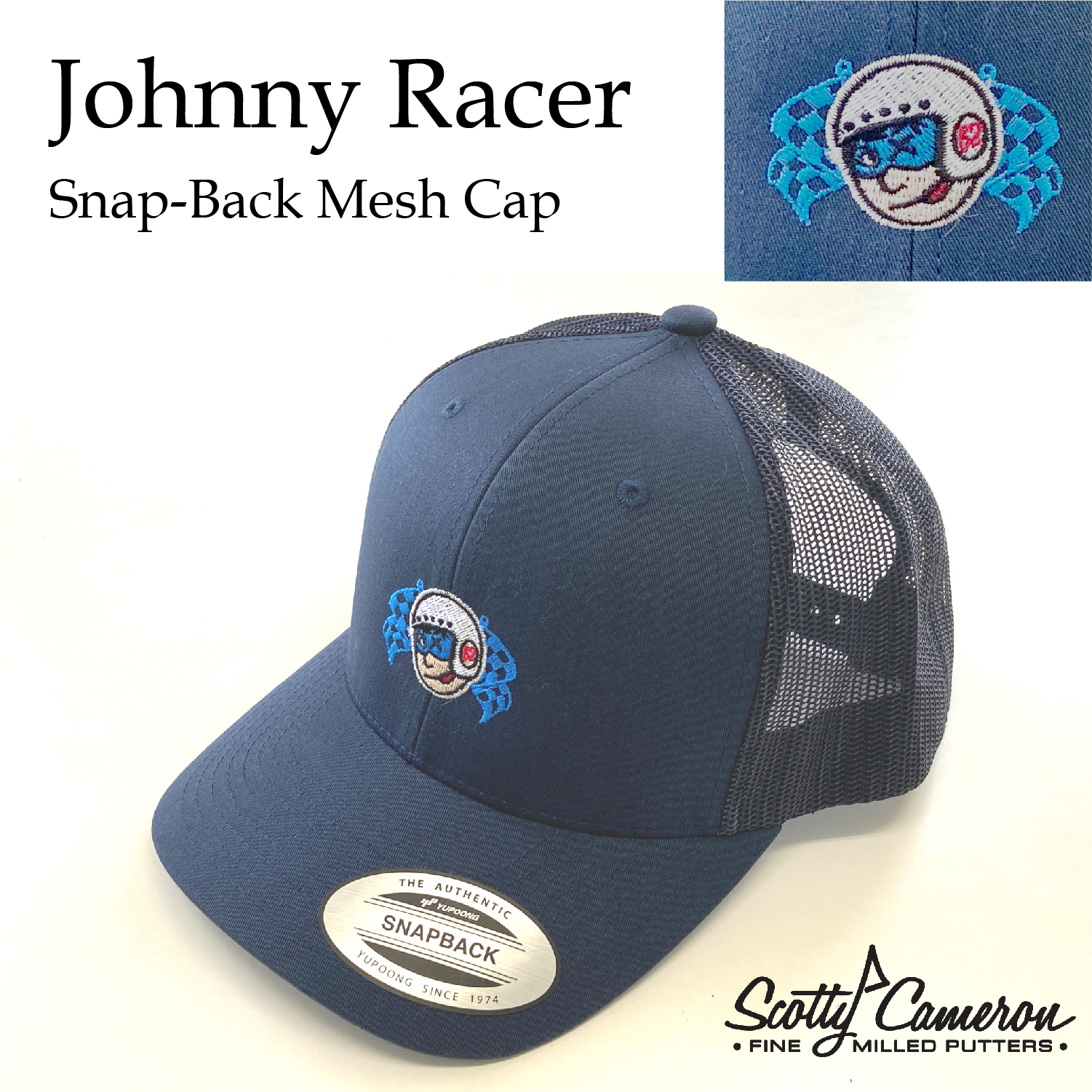 Scotty Cameron Johnny Racer Snap-Back Mesh Cap Navy