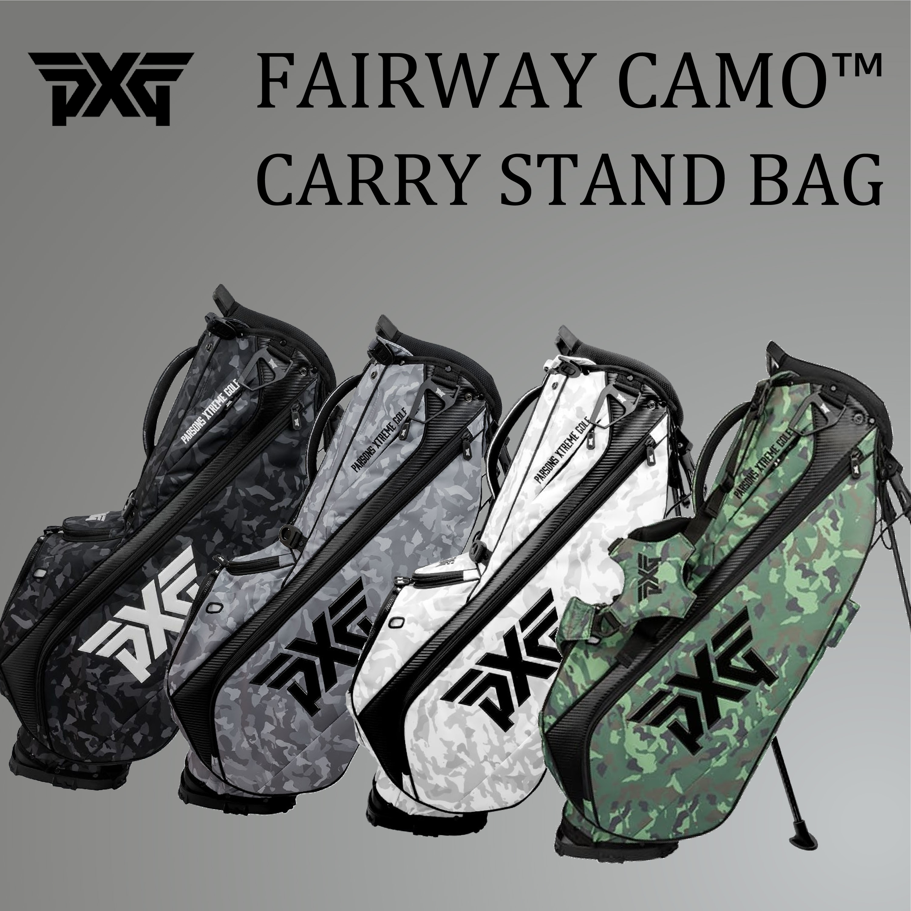 PXG Fairway Camo Carry Stand Bag